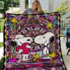 Snoopy And Belle Love Quilt  Quilt